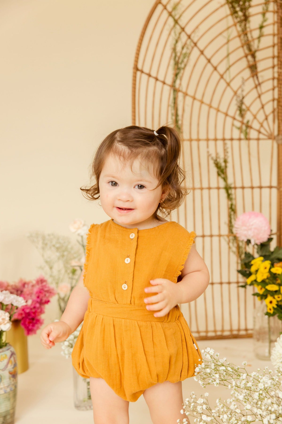 Pip Playsuit (Mustard)