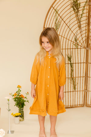 Peachy Dress (Mustard)