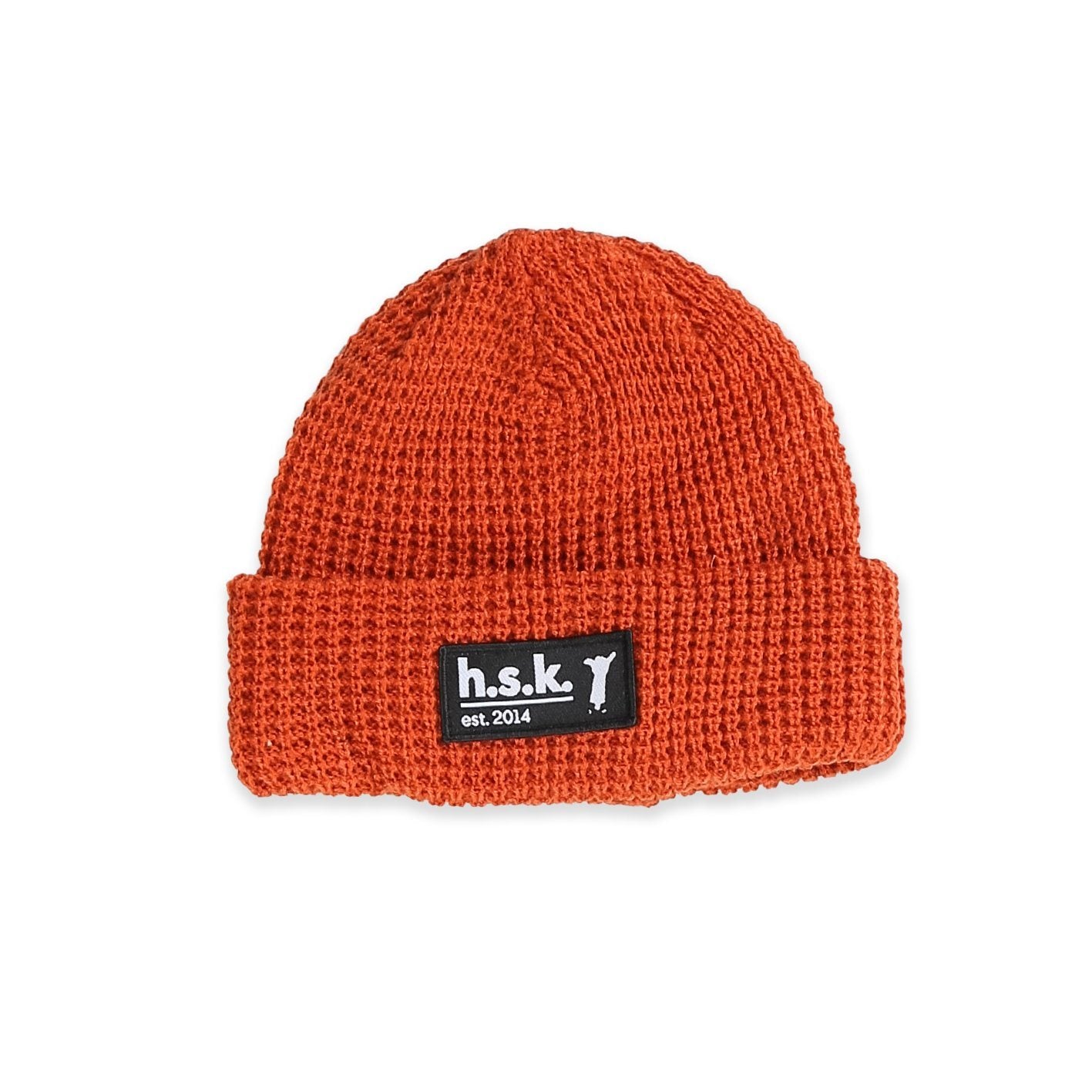 Waffle Beanie (Orange)