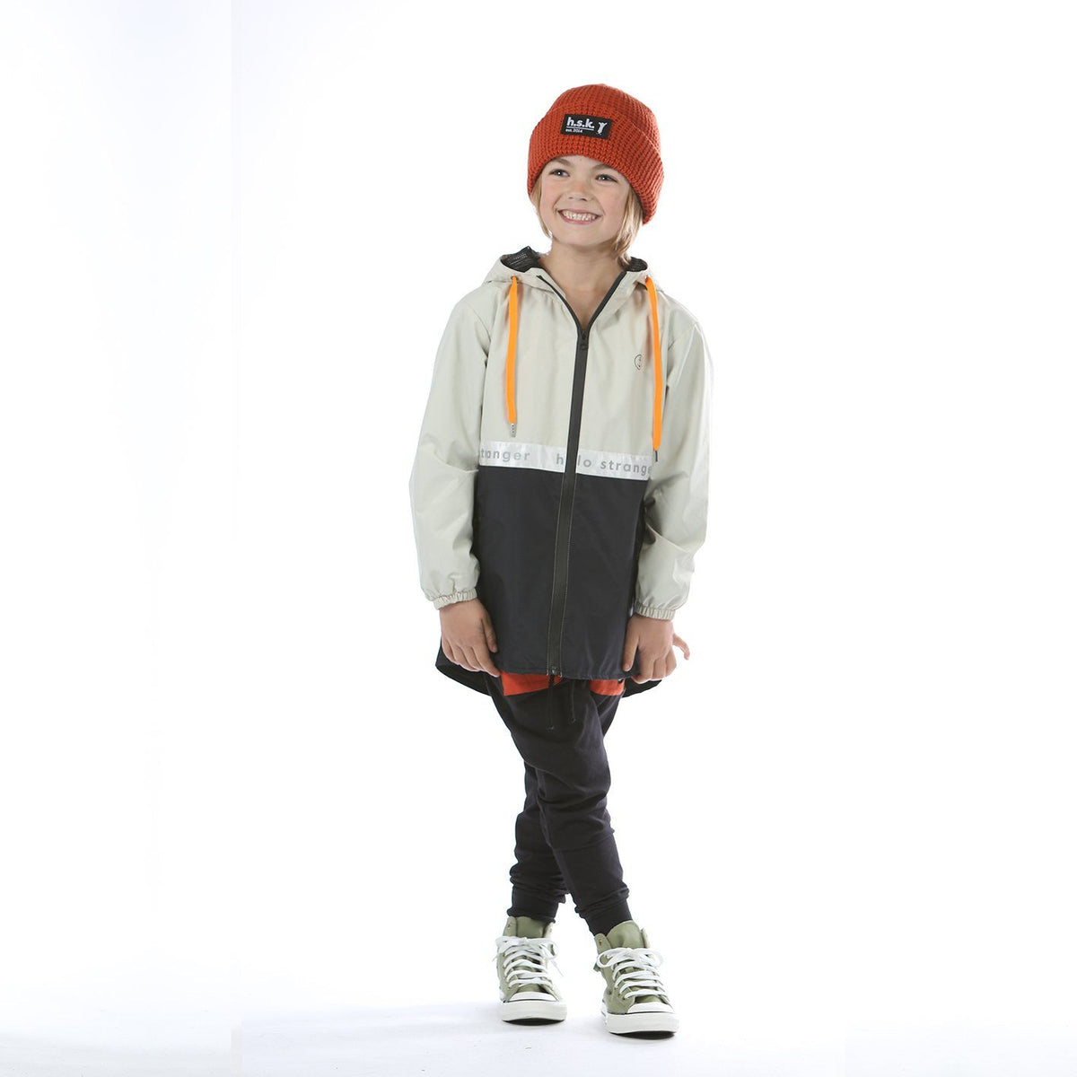 Waffle Beanie (Orange)