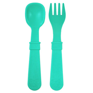Fork and Spoon (Aqua)