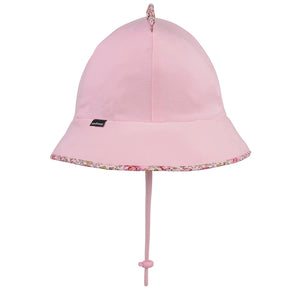 Paisley Trimmed Kitty Toddler Bucket Hat (Blush)