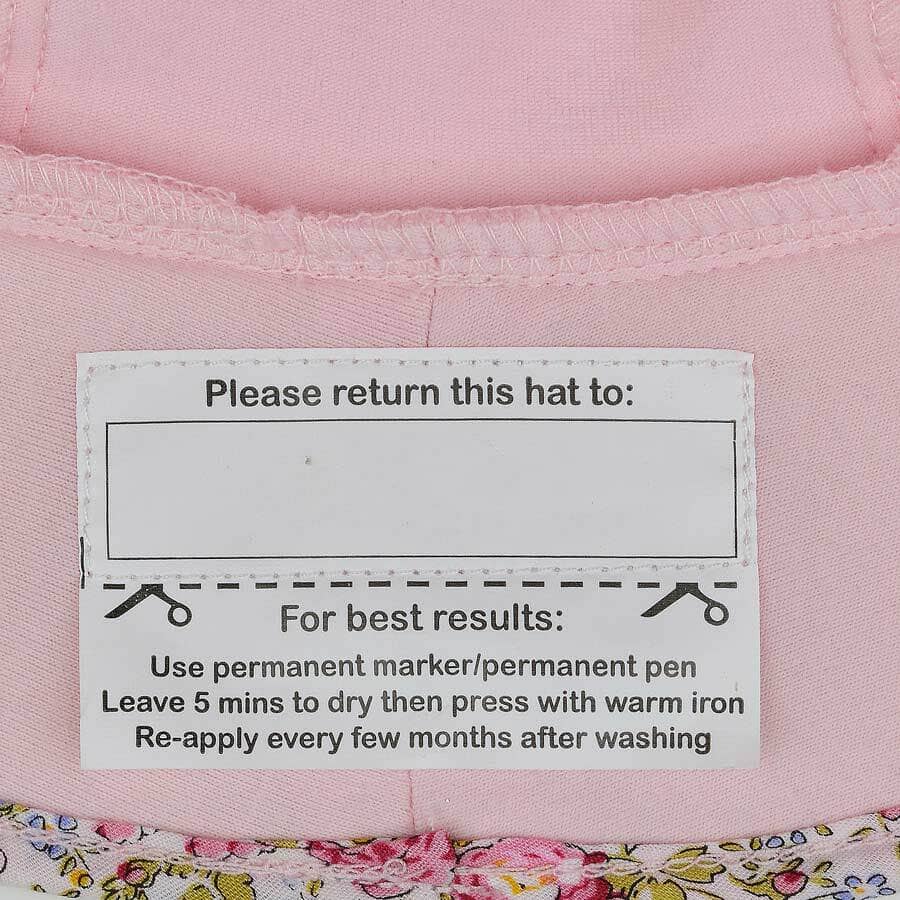 Paisley Trimmed Kitty Toddler Bucket Hat (Blush)