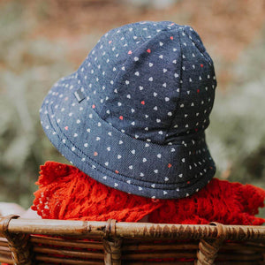 Girls Toddler Bucket Hat (Hearts)