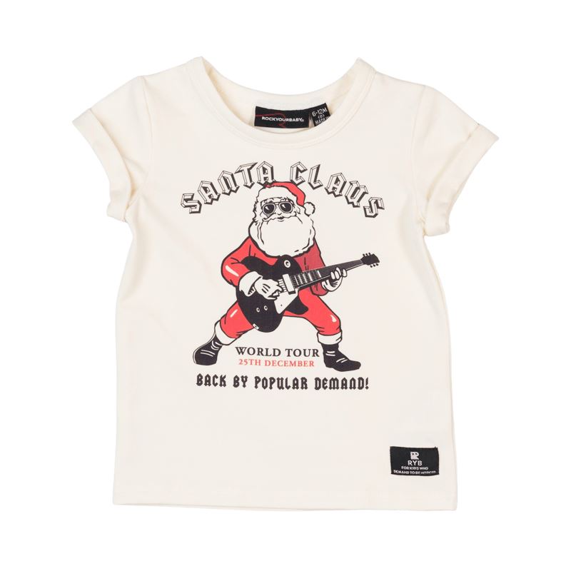 SANTA ON TOUR BABY T-SHIRT