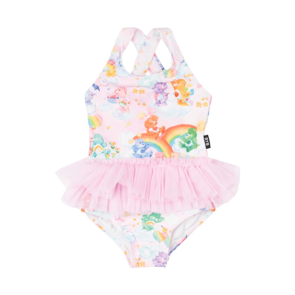Welcome to Care A Lot Tulle Baby One Piece