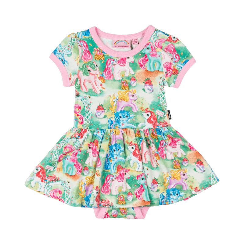 BERRY PICKING BABY WAISTED DRESS