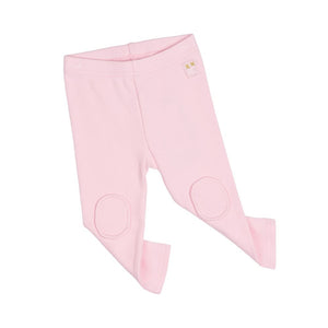 LIGHT PINK BABY KNEE PATCH TIGHTS