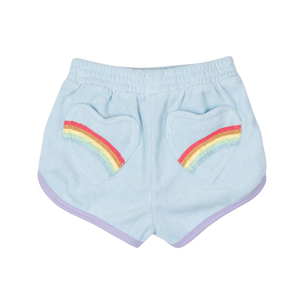 Heart You Blue Baby Shorts