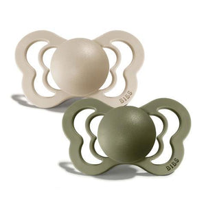 BIBS Couture Silicone Pack (Vanilla/Olive)