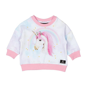 PINK UNICORN BABY SWEATSHIRT