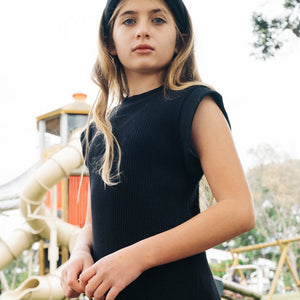 Rib Relaxed Tank Dress