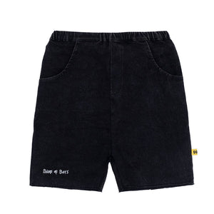Relaxed Denim Shorts (Black)