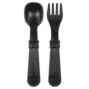 Fork and Spoon (Black)