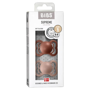 BIBS Supreme Silicone Pack (Woodchuck/Blush)
