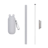 Keepie Bubble Tea Straw Set (Grey)