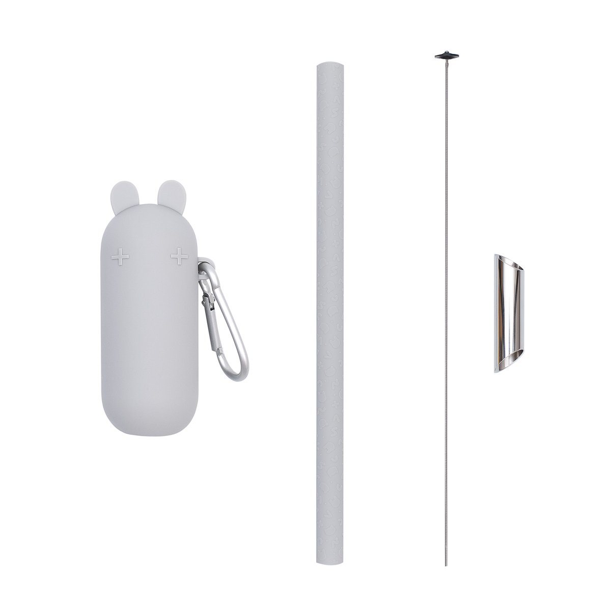 Keepie Bubble Tea Straw Set (Grey)