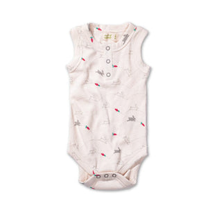 Bunnies Waffle Tank Bodysuit