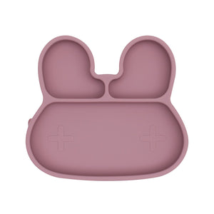Bunny Stickie Plate (Dusty Rose)