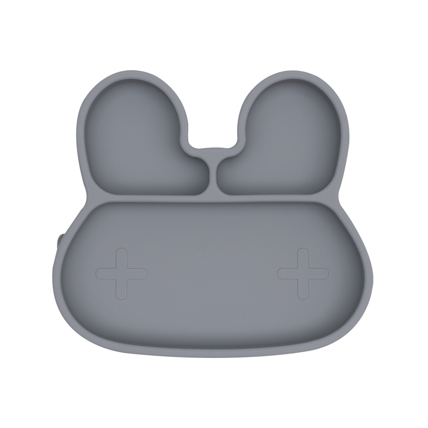 Bunny Stickie Plate (Grey)