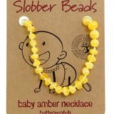 Amber Baby Teething Necklace (Butterscotch Oval)
