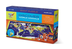 Discover + Play Puzzle 100 Piece (World Animal)