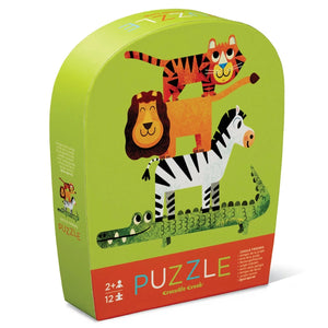 Mini Puzzle 12pc - Jungle Friends