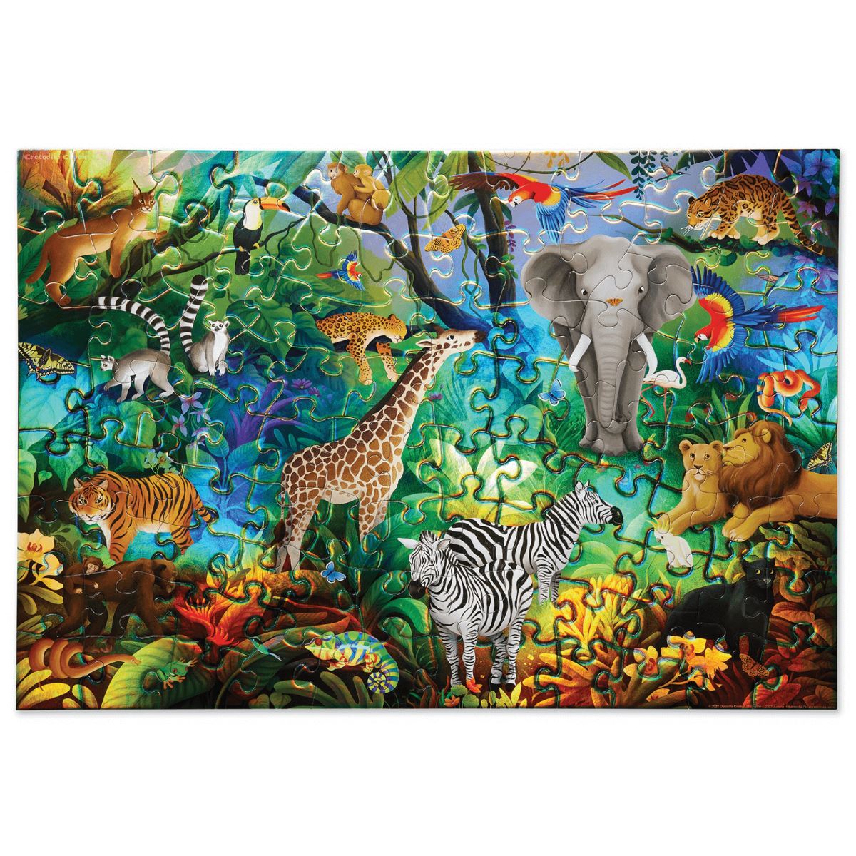 Holographic Puzzle 100pc - Jungle Paradise