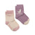 Socks 2pk (Lilac/Blush)