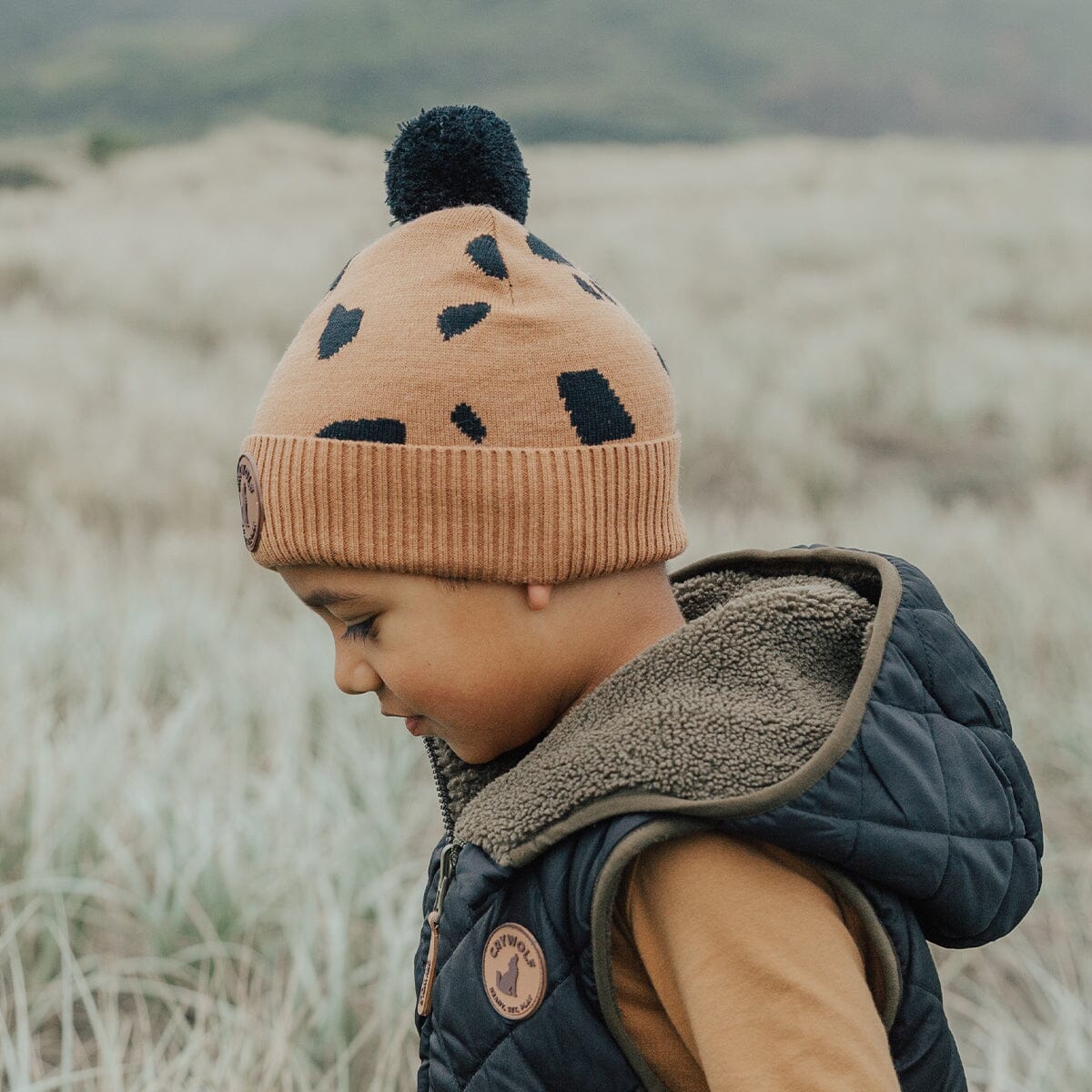 Pom Pom Beanie (Stones)