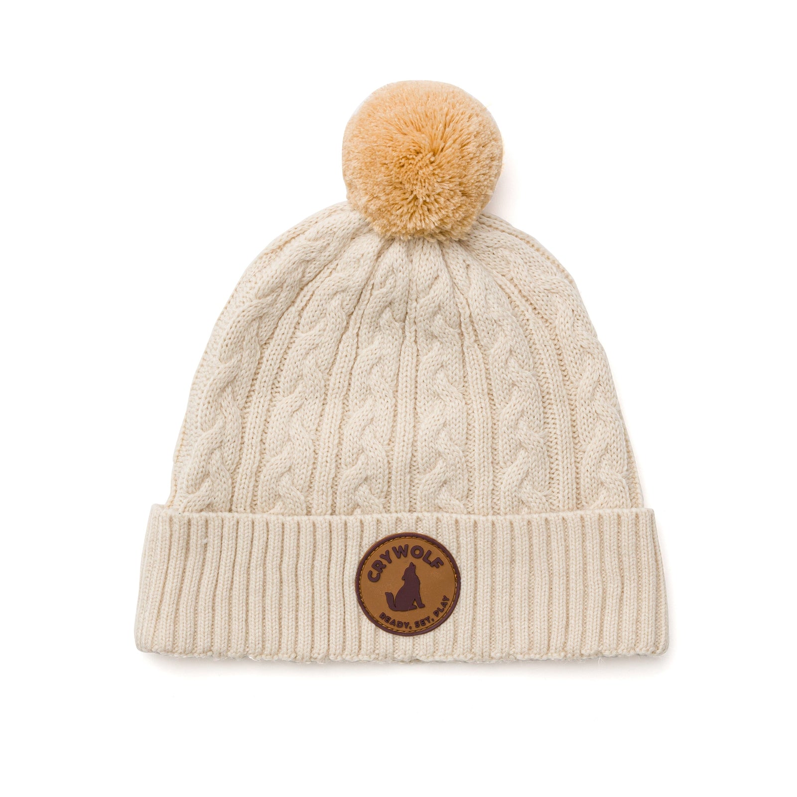 Pom Pom Beanie (Oatmeal)