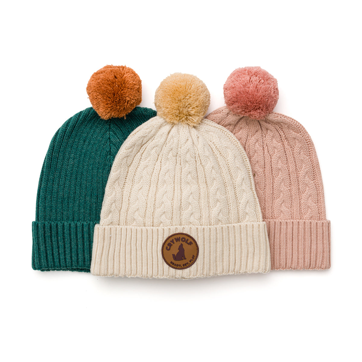 Pom Pom Beanie (Dusty Pink)