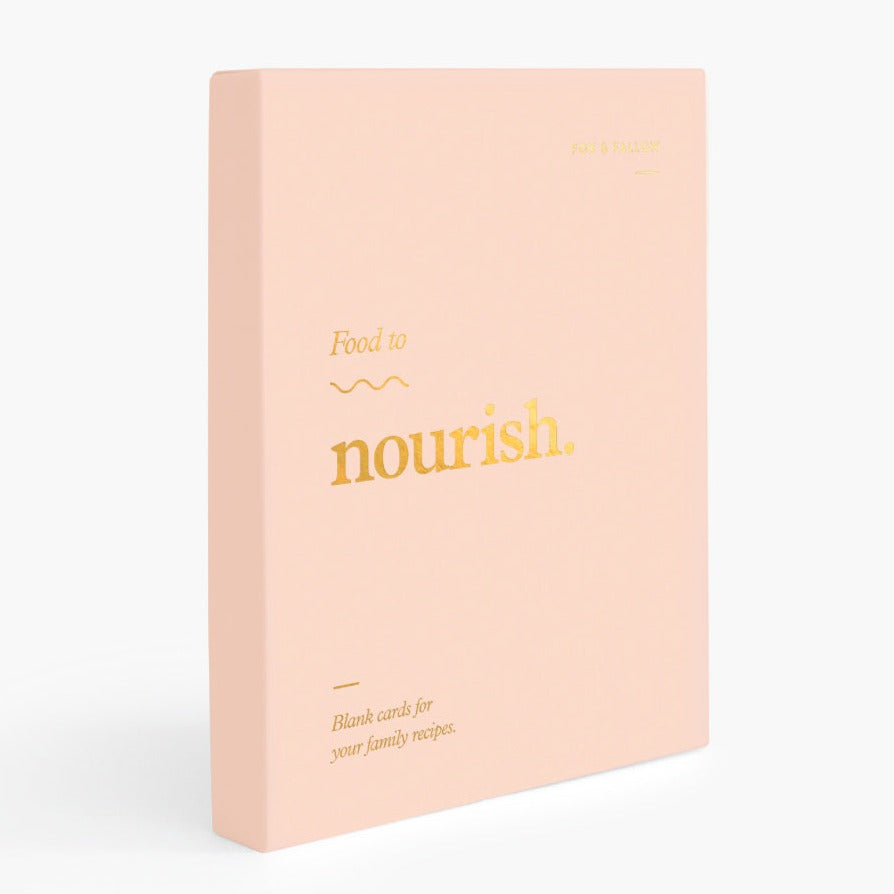 Food To Nourish Blank Recipe Card Set