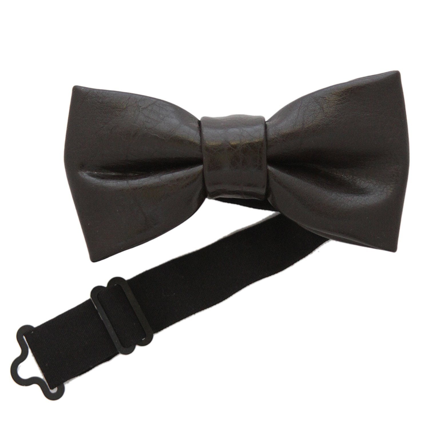 Leather Look Bow Tie (Choc)