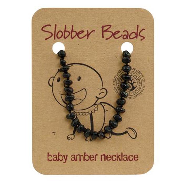 Amber Baby Teething Necklace (Cherry Round)