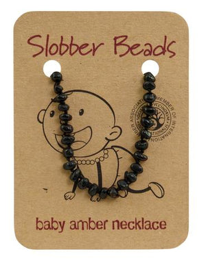 Amber Baby Teething Necklace (Cherry Round)