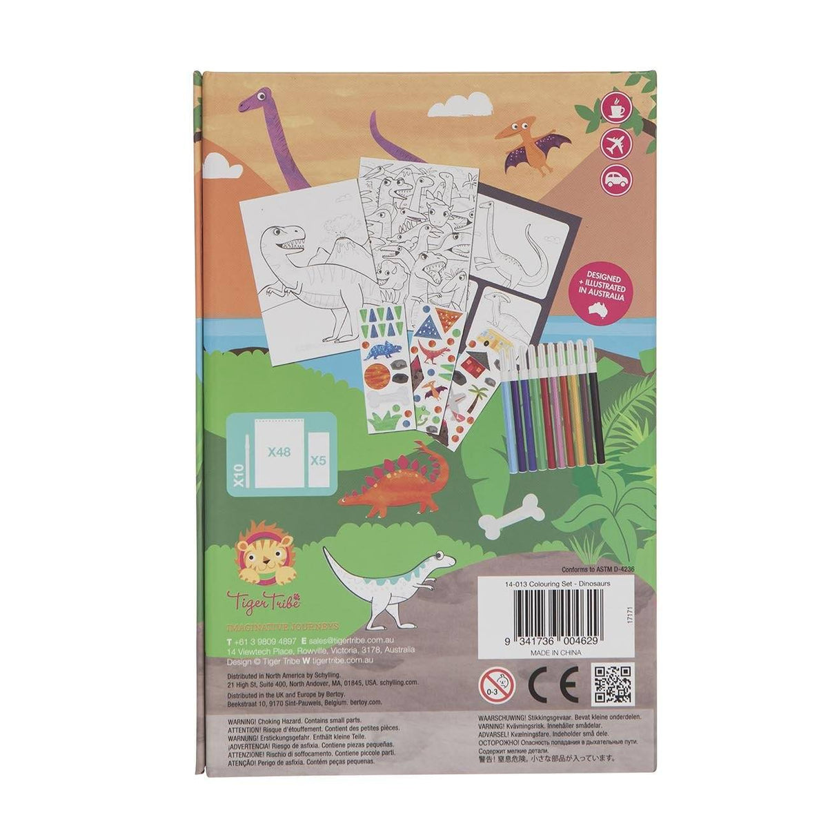 Colouring Set (Dinosaurs) - Kawaii Kids
