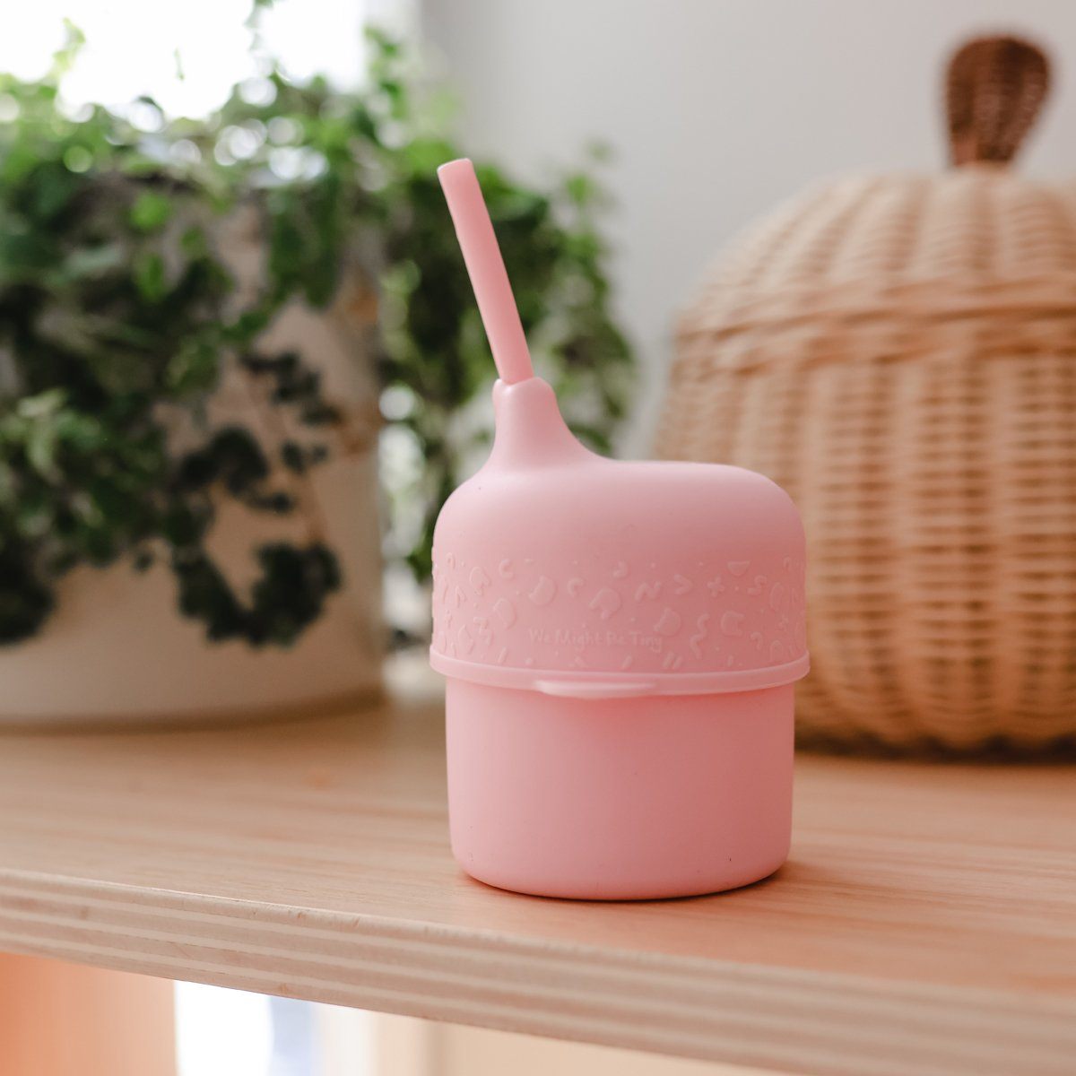 Sippie Lid & Mini Straw (Dusty Rose)