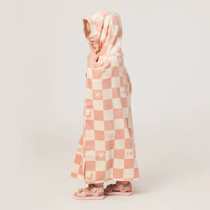 Hooded Towel (Blush Checkered)