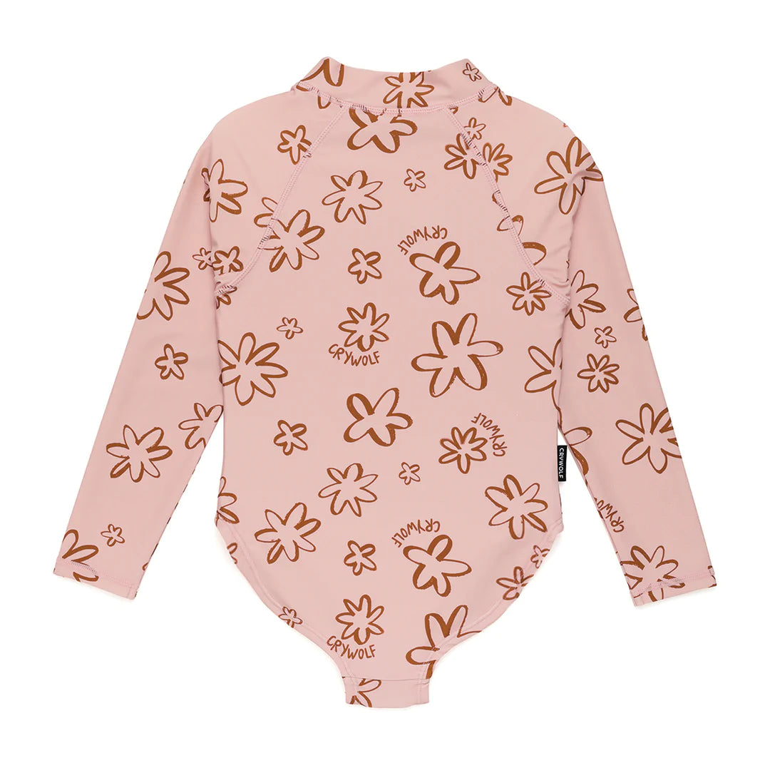 Long Sleeved Swimsuit (Flower Power)