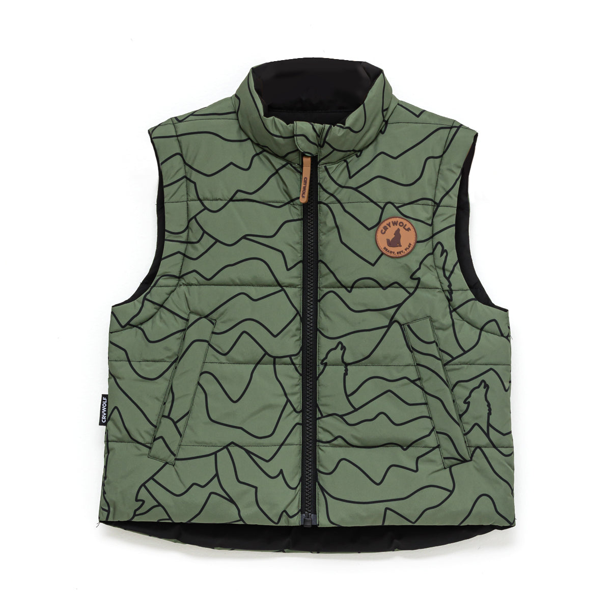 Reversible Vest (Khaki Alps)