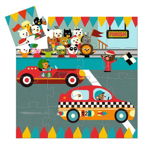 Racing Car 16pc Silhouette Puzzle