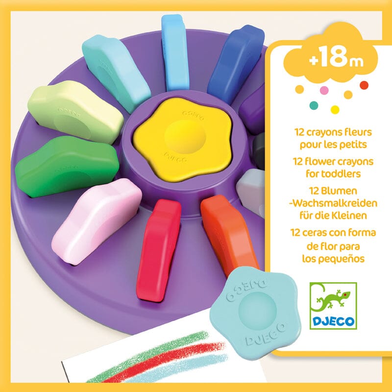 Toddler Flower Crayons (12 Pack)