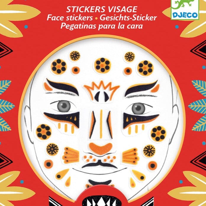 Leopard Face Sticker Set