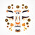 Leopard Face Sticker Set