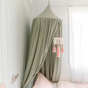 Boho Bed Canopy - Sage Green