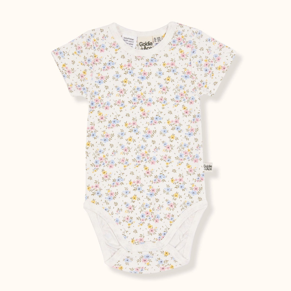 Ditzy Floral Print SS Bodysuit