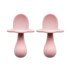 Silicone Baby Spoon Set - Stage 1 (Blush)
