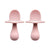 Silicone Baby Spoon Set - Stage 1 (Blush)