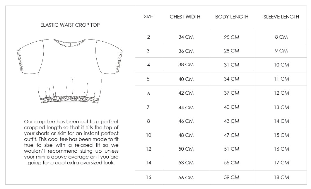 Elastic Waist SS Blue Rib Tee